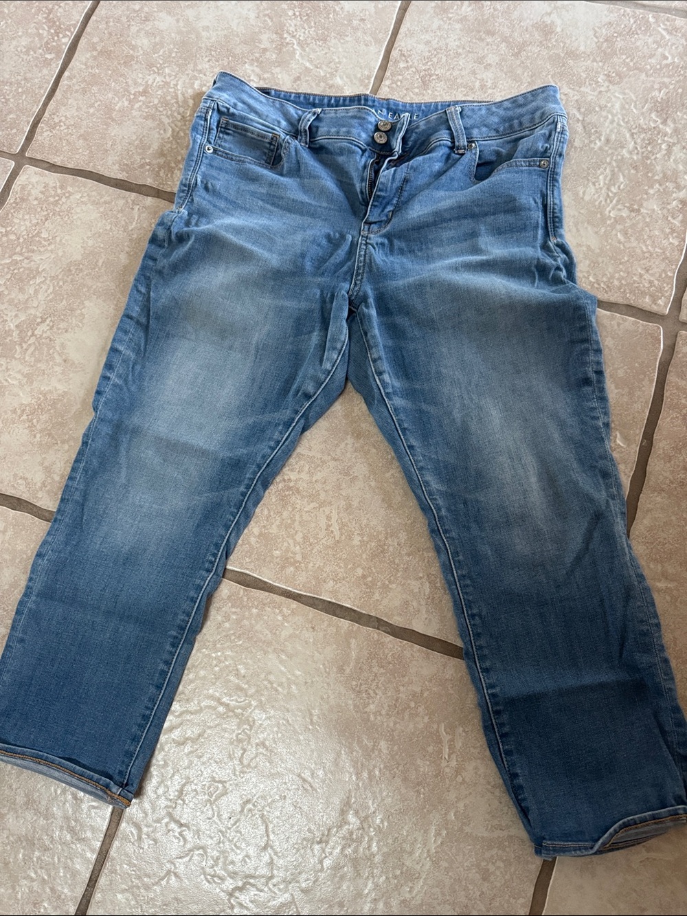 American Eagle Outfitters Men’s Light Blue Slim Jeans - NextLevel Stretch
